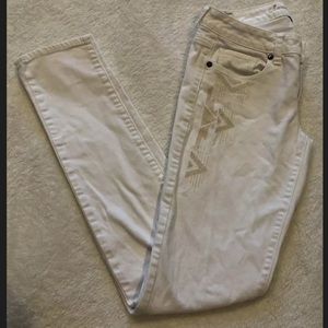 SOLD American Eagle Aztec White Skinny Jean 4L